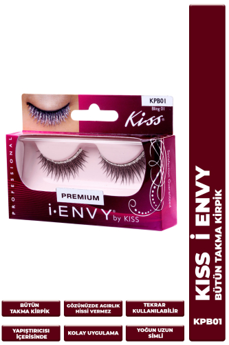 Kiss Bütün Doğal Takma Kirpik %100 İnsan Saçı Extra Uzun Yoğun Simli - KISS