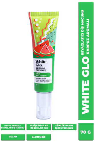 White Glo Glutensiz Vegan Diş Macunu Karpuz Aromalı 70 G - 1